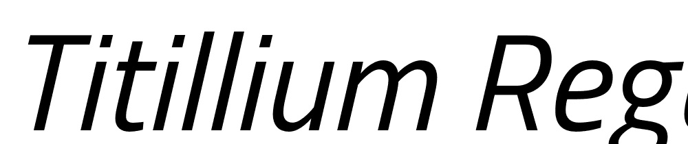 Titillium-Regular-Italic font family download free