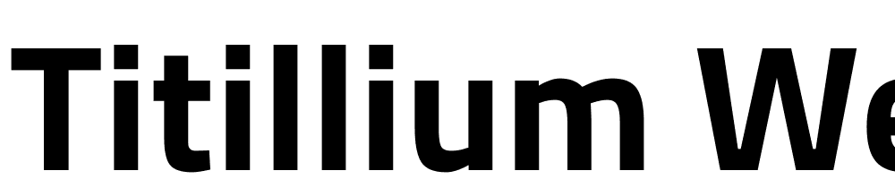 Titillium-WebBold font family download free