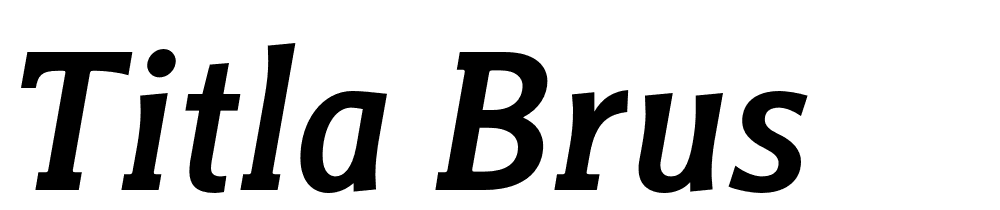 Titla Brus font family download free