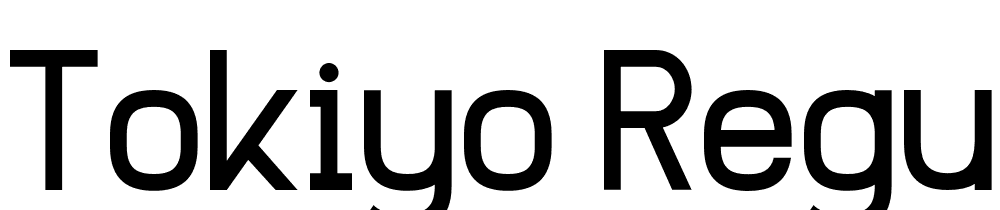 Tokiyo-Regular font family download free