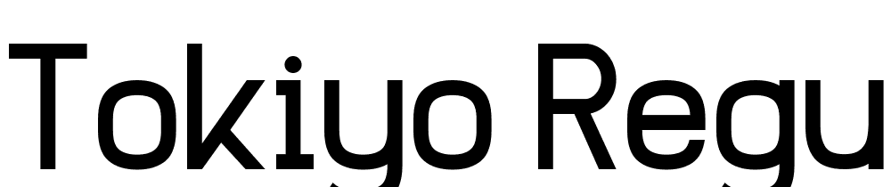 Tokiyo-Regular font family download free