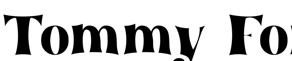 tommy font thin font family download free