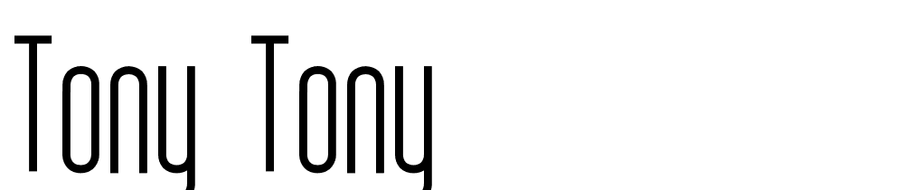 tony_tony font family download free