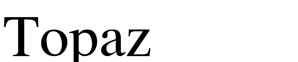 topaz font family download free