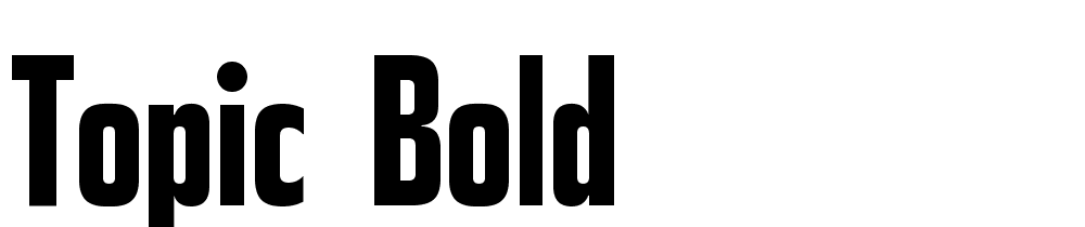 Topic-Bold font family download free