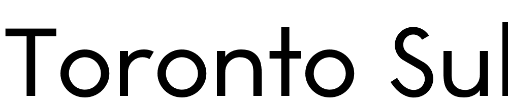 Toronto Subway W font family download free