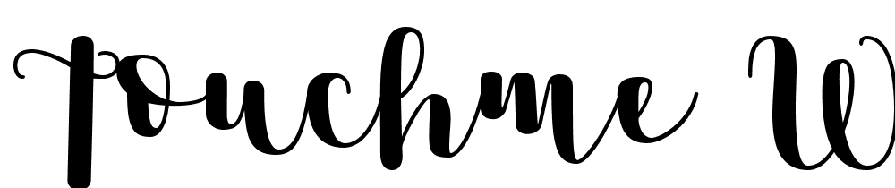 TouchMe-W05-Script font family download free