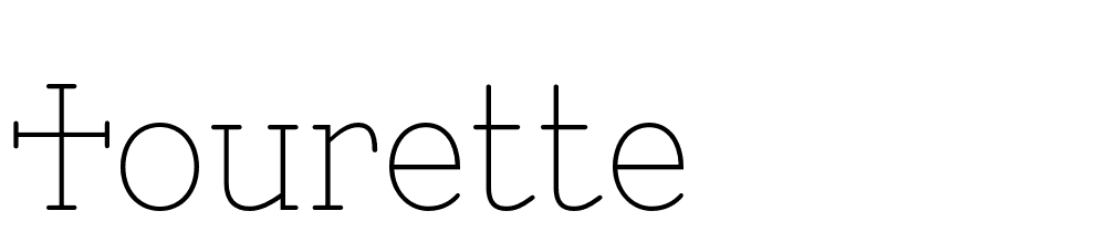 Tourette font family download free