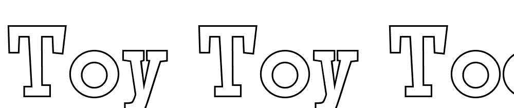 Toy-Toy-Toon-Outline font family download free