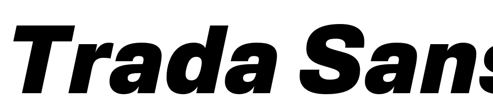 Trada Sans font family download free