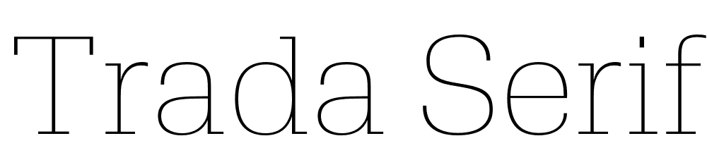 Trada Serif font family download free