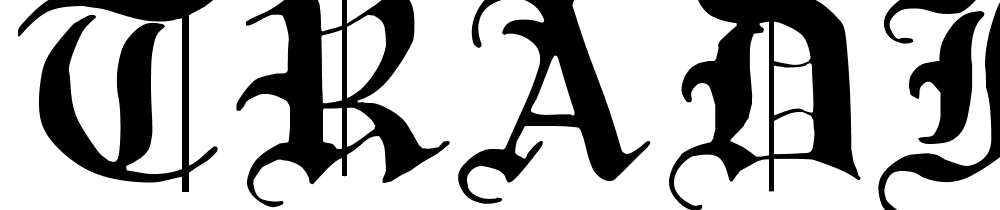 Traditional-Gothic-17th-c font family download free