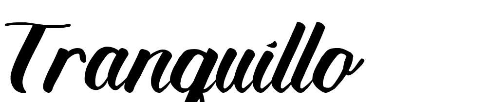 Tranquillo font family download free