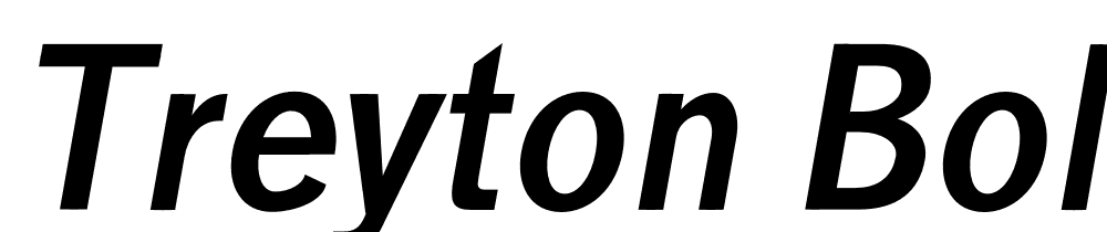 Treyton-Bold-Italic font family download free