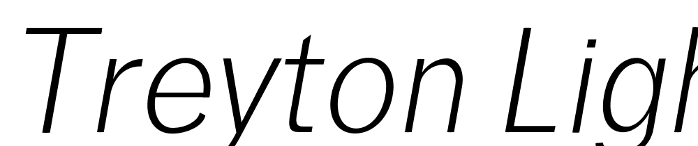 Treyton-Light-Italic font family download free