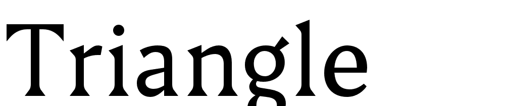 Triangle font family download free