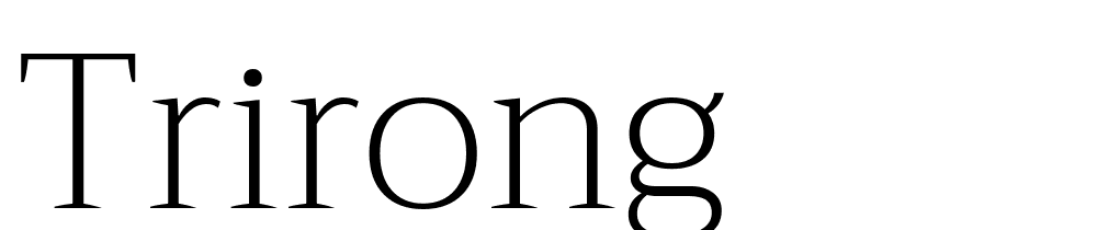 trirong font family download free