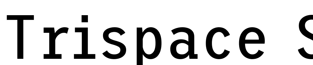 Trispace-SemiCondensed-Regular font family download free