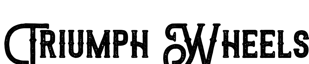 Triumph-wheels-rough font family download free