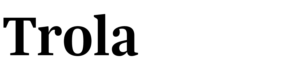 Trola font family download free