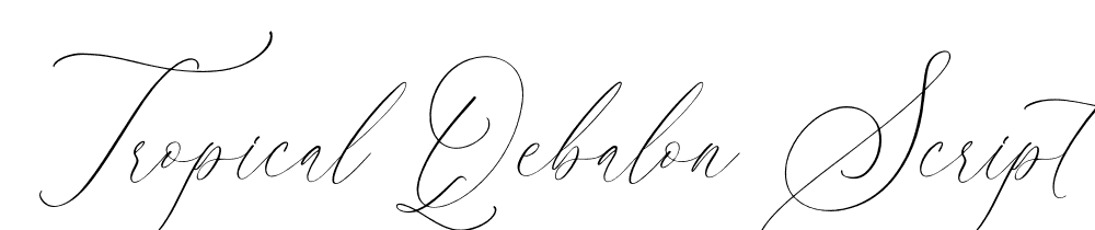 Tropical-Qebalon-Script-Italic font family download free