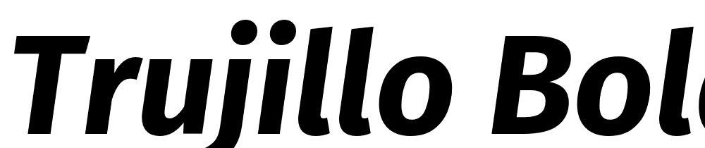 Trujillo-Bold-Italic font family download free