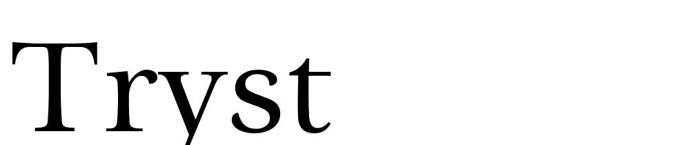 tryst font family download free