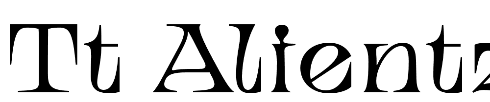 Tt Alientz font family download free