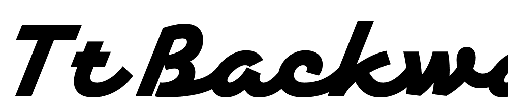 TT-Backwards-Script-Trl-Black font family download free