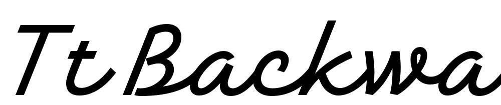 TT-Backwards-Script-Trl-Regular font family download free