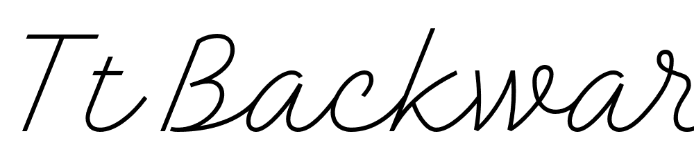 TT-Backwards-Script-Trl-Thin font family download free