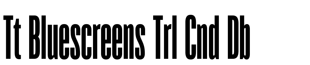 TT-Bluescreens-Trl-Cnd-Db font family download free