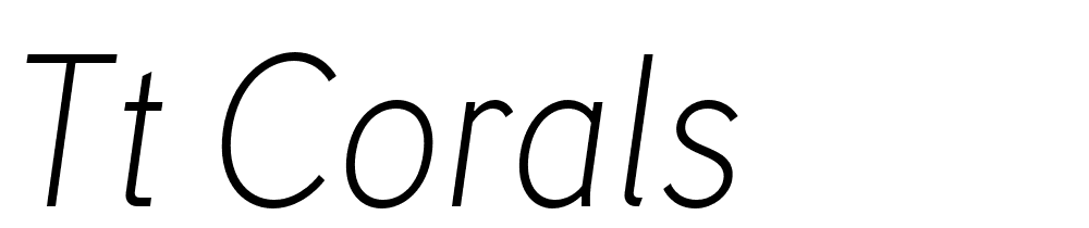 Tt Corals font family download free