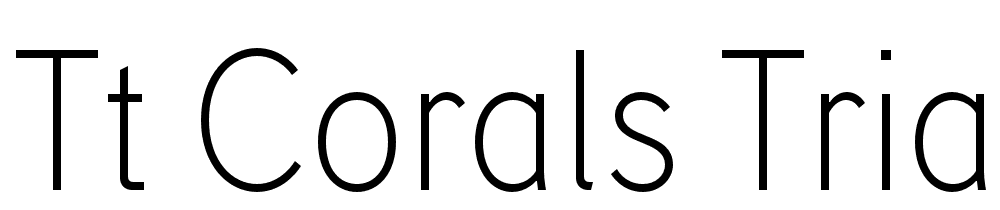 TT-Corals-Trial-Light font family download free