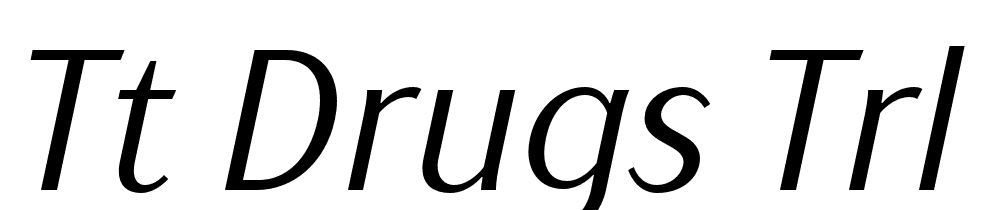 TT-Drugs-Trl-Cnd-Italic font family download free