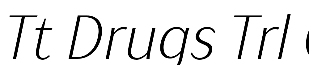 TT-Drugs-Trl-Cnd-Light-Italic font family download free