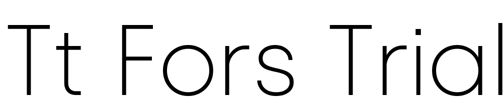 TT-Fors-Trial-ExtraLight font family download free