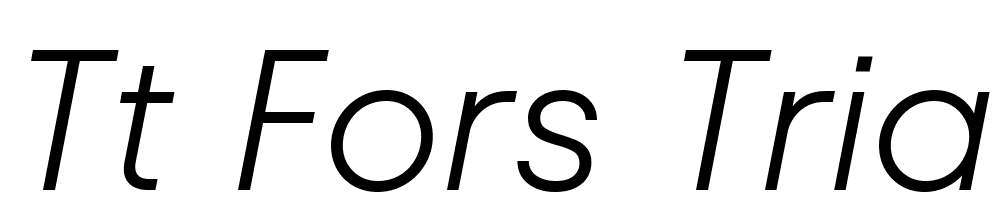 TT-Fors-Trial-Light-Italic font family download free