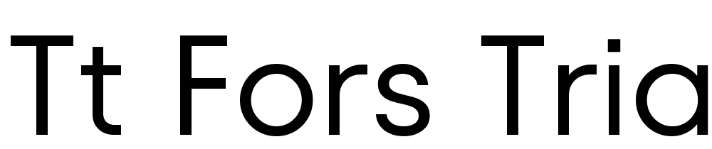 TT-Fors-Trial-Regular font family download free