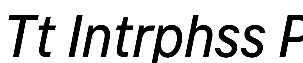 TT-Intrphss-Pr-Trl-Cnd-Md-It font family download free