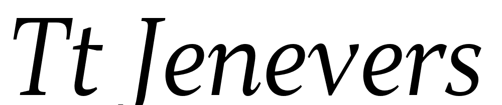 Tt Jenevers font family download free