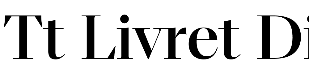 TT Livret Display Trl font family download free