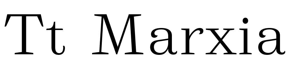 TT Marxiana Trial Elzevir font family download free