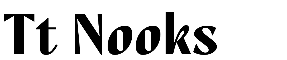 Tt Nooks font family download free