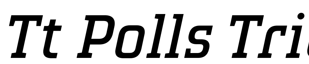 TT-Polls-Trial-Italic font family download free