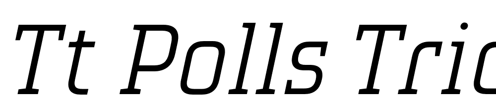 TT-Polls-Trial-Light-Italic font family download free