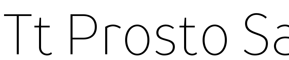 Tt Prosto Sans font family download free