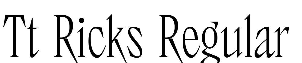 TT-Ricks-Regular font family download free