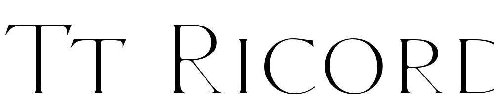 Tt Ricordi font family download free