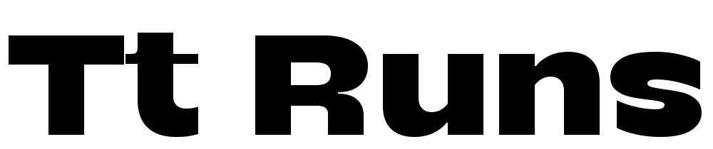 TT-Runs-Trial-Black font family download free